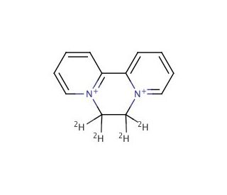 Diquat-d4 Dibromide (CAS 85-00-7 (unlabeled)) - chemical structure image