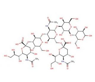 Disialyllacto-N-tetraose (CAS 61278-38-4) - chemical structure image