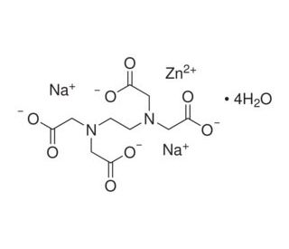 Disodium zinc ethylenediaminetetraacetate tetrahydrate (CAS 176736-49-5) - chemical structure image