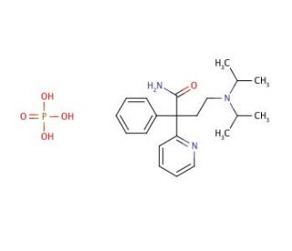 Disopyramide phosphate salt (CAS 22059-60-5) - chemical structure image