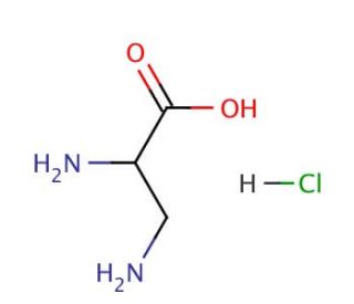 DL-2,3-Diaminopropionic acid hydrochloride (CAS 54897-59-5) - chemical structure image