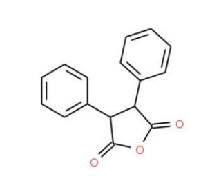 DL-2,3-Diphenylsuccinic acid anhydride (CAS 101278-21-1) - chemical structure image