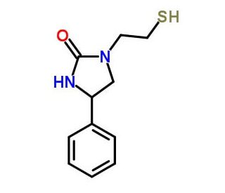 DL-2-Oxo-3-(2-mercaptoethyl)-5-phenylimidazolidine - chemical structure image