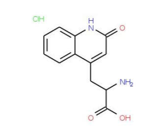 DL-3-(1,2-Dihydro-2-oxo-quinoline-4-yl)alanine hydrochloride (CAS 4876-14-6) - chemical structure image