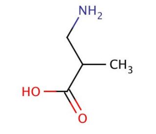 DL-3-Aminoisobutyric Acid (CAS 144-90-1) - chemical structure image