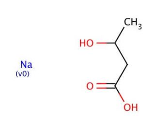 DL-3-Hydroxybutyric acid, sodium salt (CAS 150-83-4) - chemical structure image