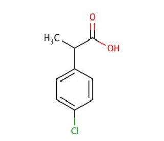 DL-4-Chloro-&alpha;-methylphenylacetic acid (CAS 938-95-4) - chemical structure image