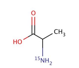 DL-Alanine-15N (CAS 71261-64-8) - chemical structure image