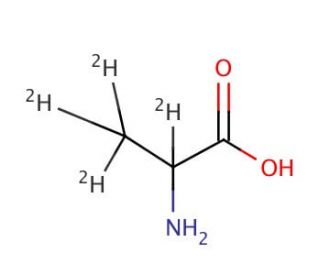 DL-Alanine-2,3,3,3-d4 (CAS 53795-92-9) - chemical structure image