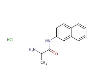 DL-Alanine &beta;-naphthylamide hydrochloride (CAS 74144-49-3) - chemical structure image