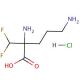 DL-α-Difluoromethylornithine hydrochloride (CAS 68278-23-9) - chemical structure image