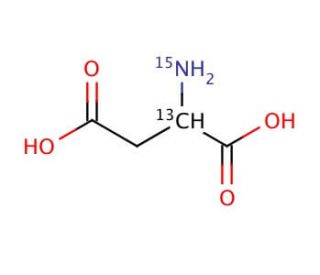 DL-Aspartic acid-1-13C (CAS 137168-39-9) - chemical structure image