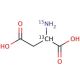 DL-Aspartic acid-2-13C,15N (CAS 98532-13-9) - chemical structure image