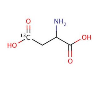 DL-Aspartic acid-3-13C (CAS 202326-56-5) - chemical structure image