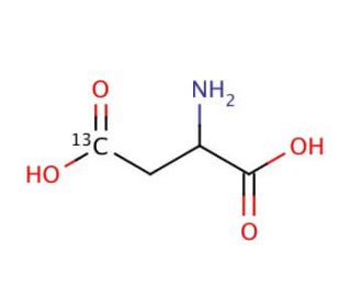 DL-Aspartic acid-4-13C (CAS 68315-35-5) - chemical structure image