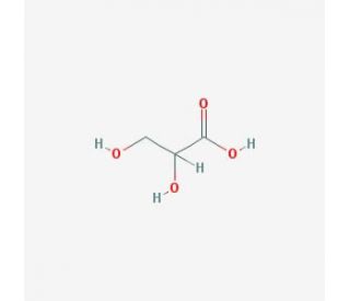 DL-Glyceric acid (CAS 473-81-4) - chemical structure image
