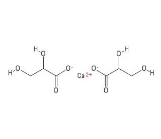 DL-Glyceric acid hemicalcium salt (CAS 207300-72-9) - chemical structure image