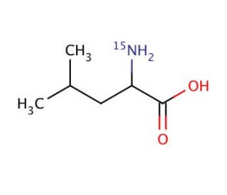 DL-Leucine-<sup>15</sup>N (CAS 81387-51-1) - chemical structure image