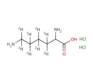 DL-Lysine-3,3,4,4,5,5,6,6-d8 dihydrochloride (CAS 284664-87-5) - chemical structure image