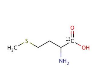 DL-Methionine-1-13C (CAS 68799-90-6) - chemical structure image