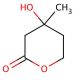 DL-Mevalonolactone (CAS 674-26-0) - chemical structure image