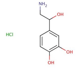 DL-Norepinephrine Hydrochloride (CAS 55-27-6) - chemical structure image