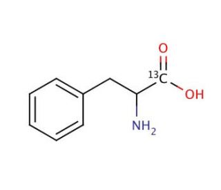 DL-Phenylalanine-1-<sup>13</sup>C (CAS 64193-00-6) - chemical structure image