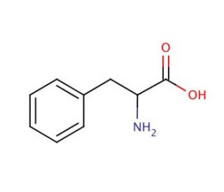 DL-Phenylalanine (CAS 150-30-1) - chemical structure image