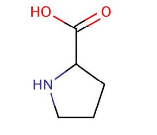 DL-Proline (CAS 609-36-9) - chemical structure image