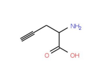 DL-Propargylglycine (CAS 64165-64-6) - chemical structure image