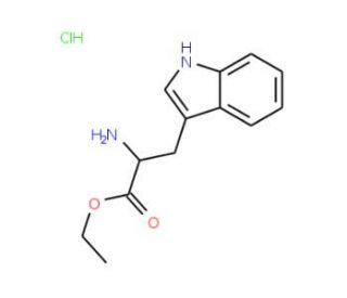 DL-Tryptophan ethyl ester hydrochloride (CAS 6519-67-1) - chemical structure image