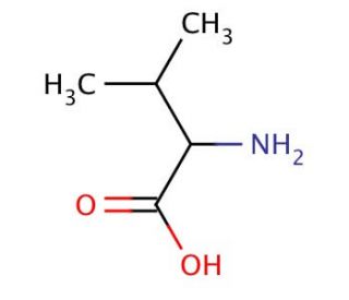 DL-Valine (CAS 516-06-3) - chemical structure image