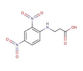 DNP-&beta;-alanine (CAS 3185-97-5) - chemical structure image