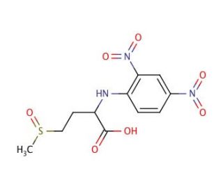 DNP-DL-methionine sulfoxide (CAS 1695-02-9) - chemical structure image