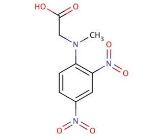 DNP-sarcosine (CAS 3129-54-2) - chemical structure image