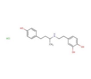 Dobutamine Hydrochloride (CAS 49745-95-1) - chemical structure image