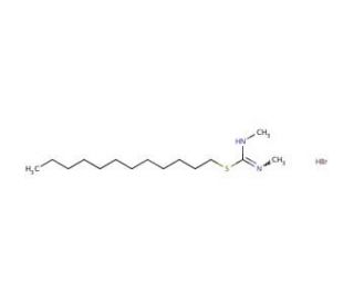 (Dodecylsulfanyl)-N&prime;,N-dimethylmethanimidamide hydrobromide - chemical structure image