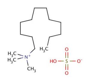 Dodecyltrimethylammonium hydrogen sulfate (CAS 103999-25-3) - chemical structure image