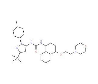 Doramapimod (CAS 285983-48-4) - chemical structure image