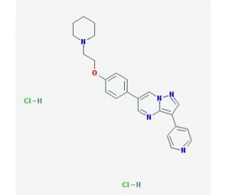Dorsomorphin dihydrochloride (CAS 1219168-18-9) - chemical structure image