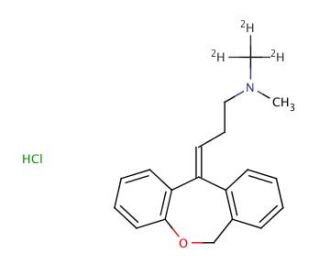 Doxepin-d3 Hydrochloride (CAS 347840-07-7) - chemical structure image