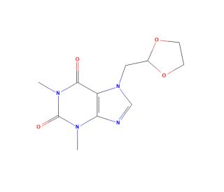 Doxofylline (CAS 69975-86-6) - chemical structure image