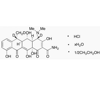 Doxycycline-d3 Hyclate (CAS 24390-14-5 (unlabeled)) - chemical structure image