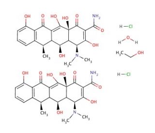 Doxycycline Hyclate (CAS 24390-14-5) - chemical structure image