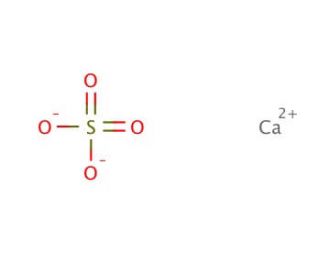 Drierite, with indicator (CAS 7778-18-9) - chemical structure image