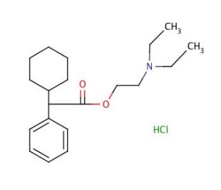 Drofenine hydrochloride (CAS 548-66-3) - chemical structure image