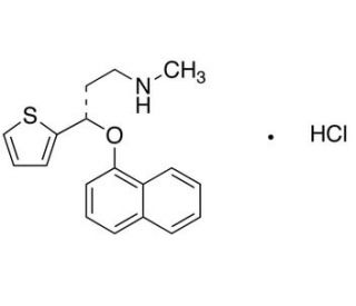 Duloxetine Hydrochloride (CAS 136434-34-9) - chemical structure image