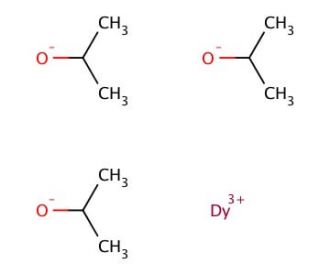 Dysprosium(III) isopropoxide, 5% w/v in toluene-isopropanol (CAS 6742-68-3) - chemical structure image