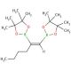 (E)-1-Hexene-1,2-diboronic acid bis(pinacol) ester (CAS 312693-52-0) - chemical structure image