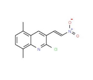 E-2-Chloro-5,8-dimethyl-3-(2-nitro)vinylquinoline (CAS 1031929-39-1) - chemical structure image